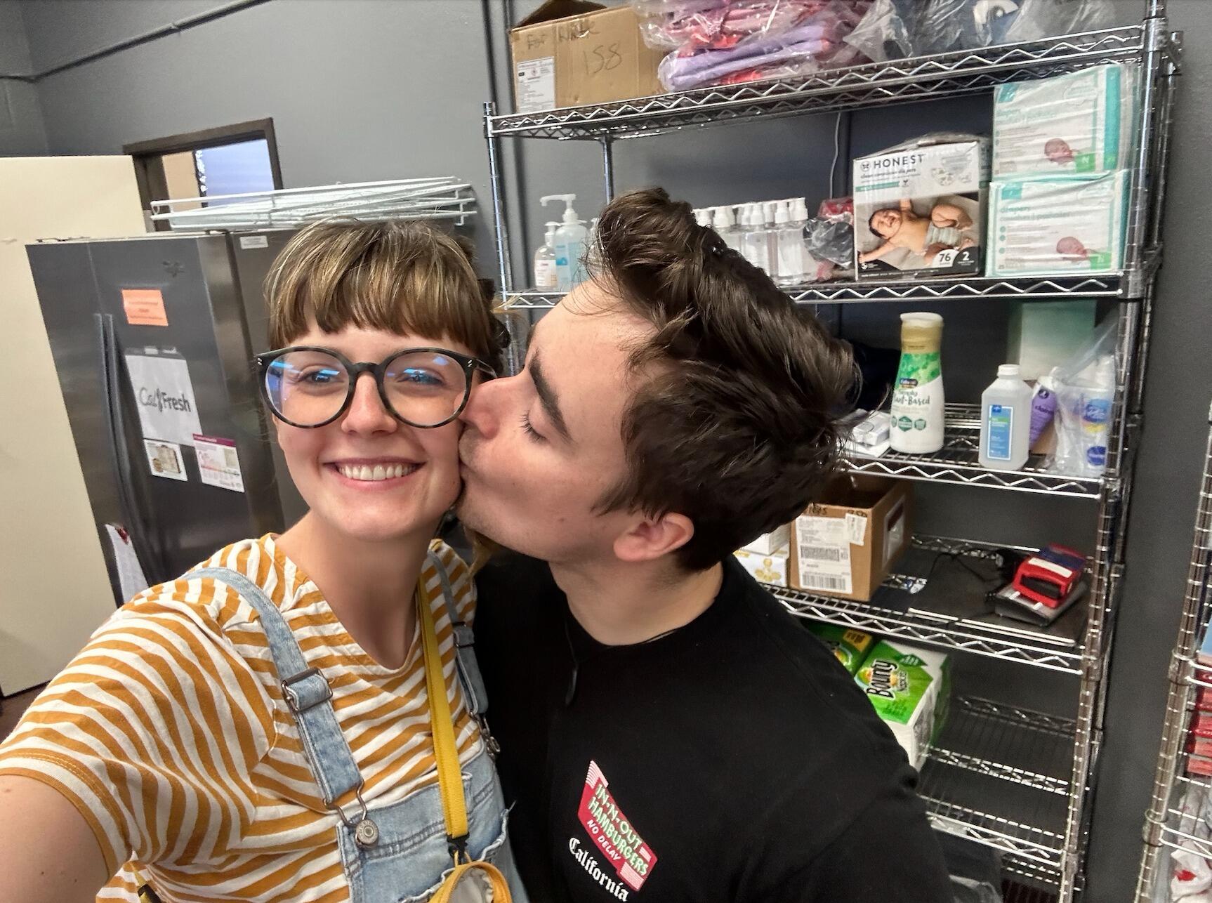 Abby came down to San Diego for Sam's last week as a service missionary, and they served together at his various service locations, catching up on the previous two years since they had seen each other.