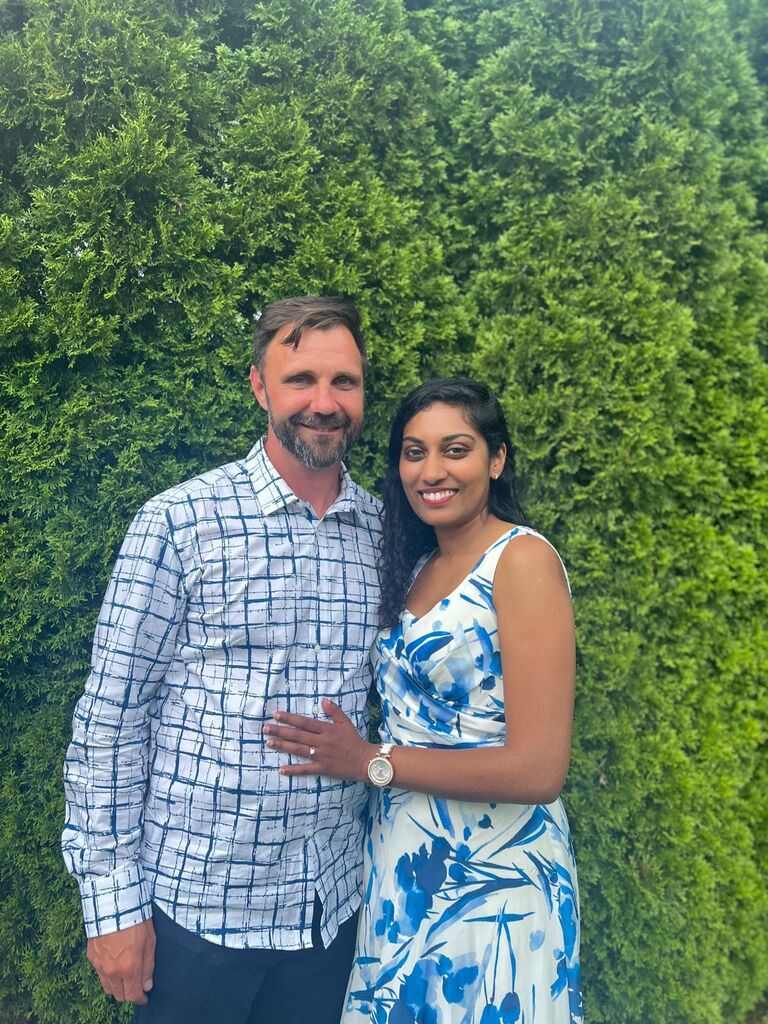 The day we got engaged!!!! It was the Feast of St. Peter and St. Paul!
