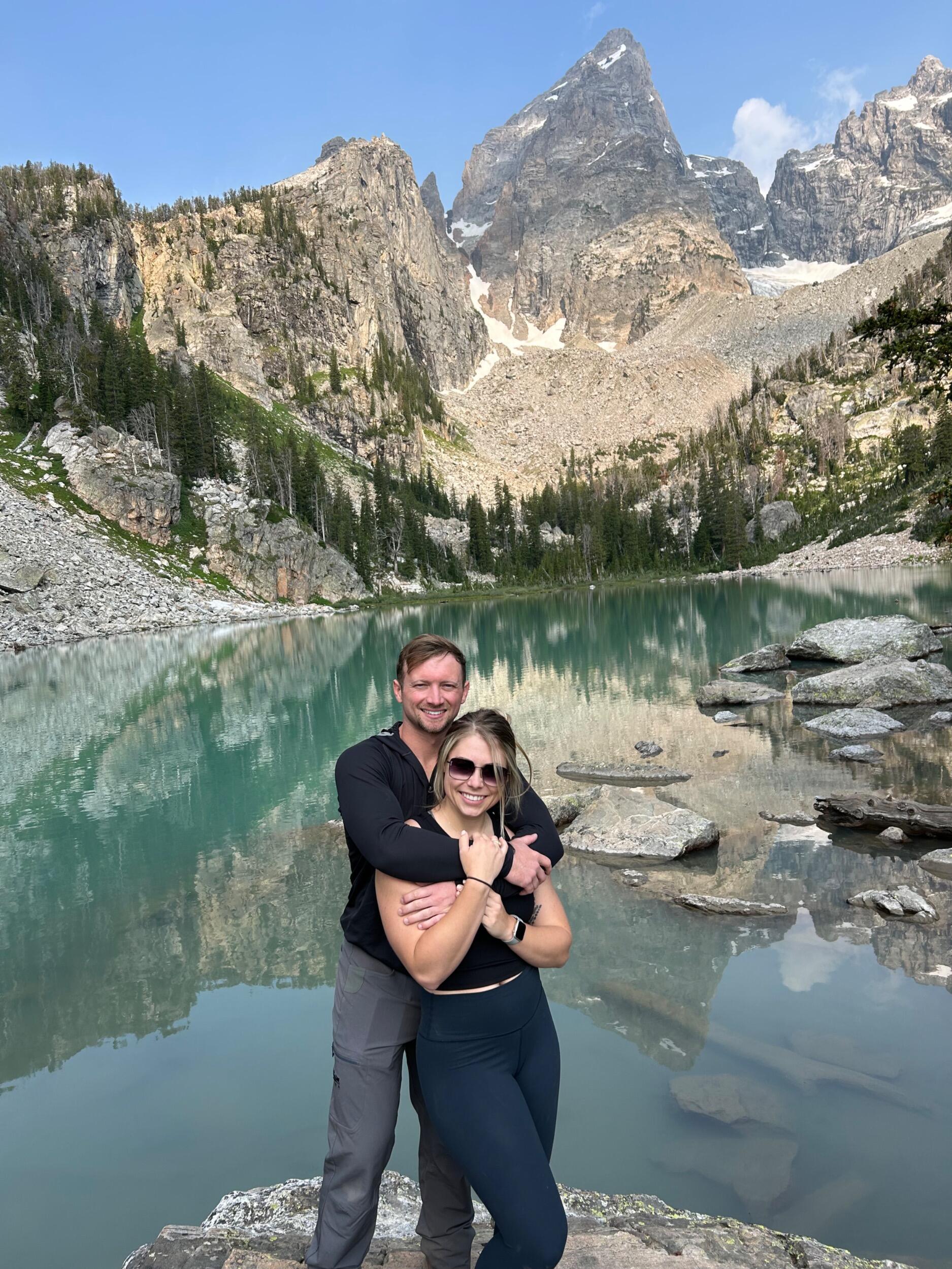 After a strenuous uphill hike we made it to Delta Lake. 