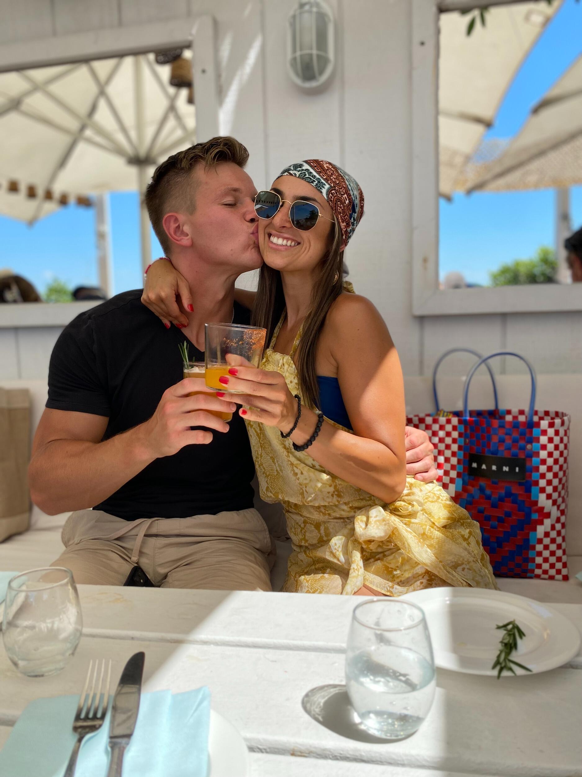 Our first time back at Sunset Beach since the summer we met! Sunset Beach Hotel, Shelter Island