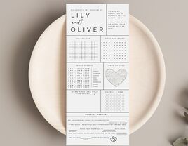 Printable wedding game sheet