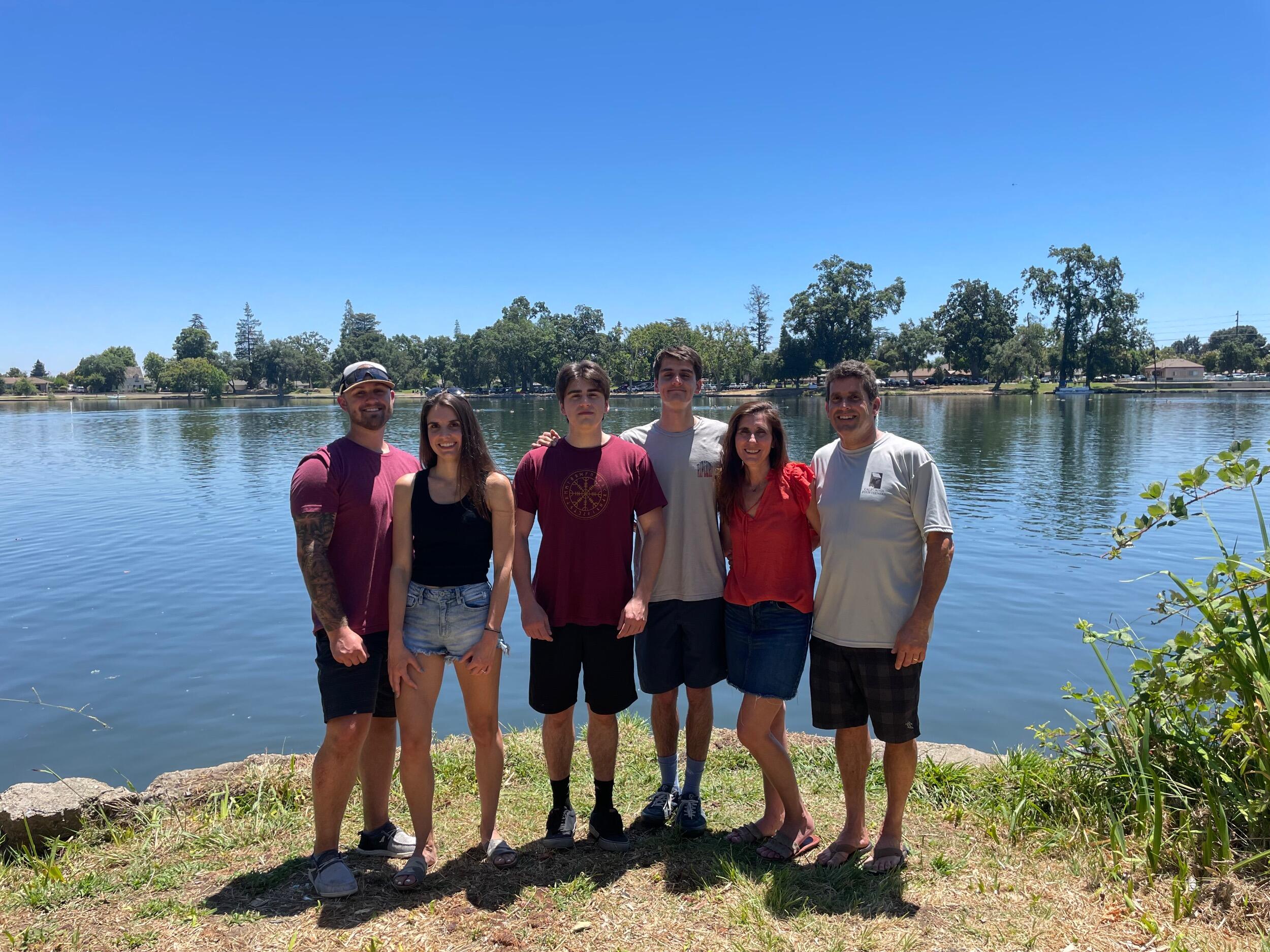 Travis got to meet Lizzie's mom's side of the family at their family reunion in Lodi, Ca. 