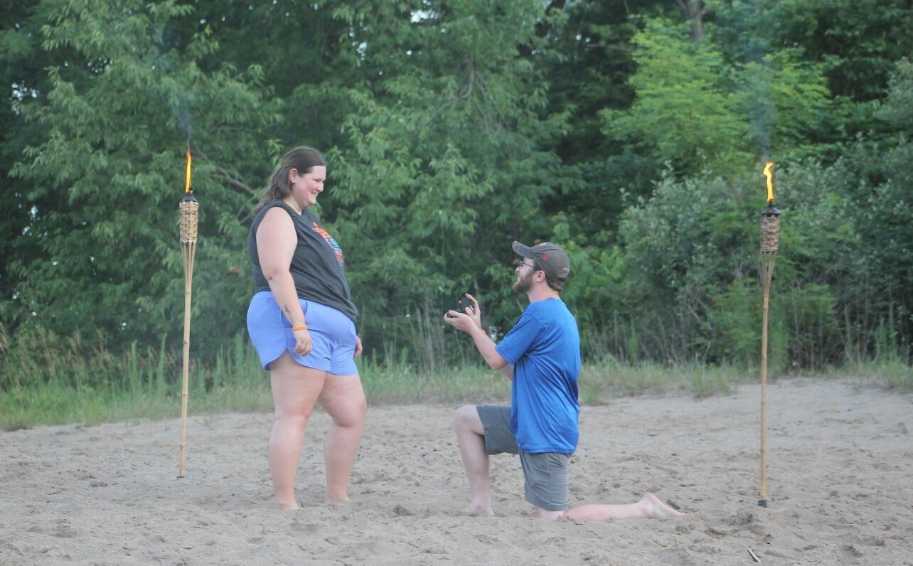 Andrew proposed at Camp Chief Little Turtle (CCLT) the Anthony Wayne Area Council Scout Reservation. The place where we met in 2020!