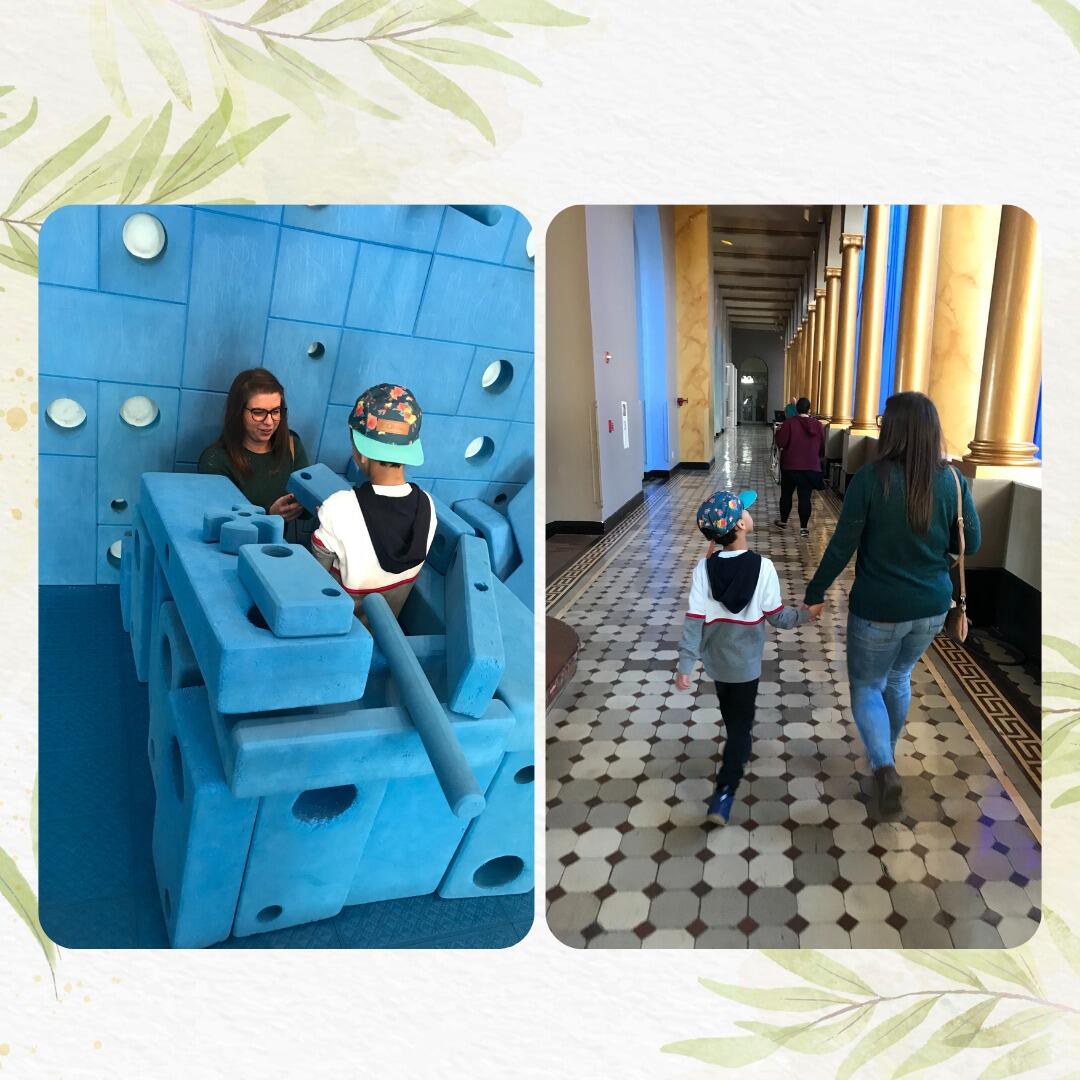 Ashley met Karson for the first time at the National Building Museum in Washington DC