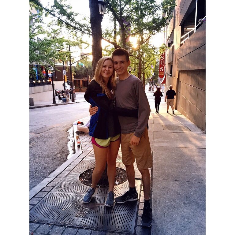 Our first date was to a six flags. Connor did not know that Emily was deathly afraid of heights and did not judge when she cried on the tall ones. 