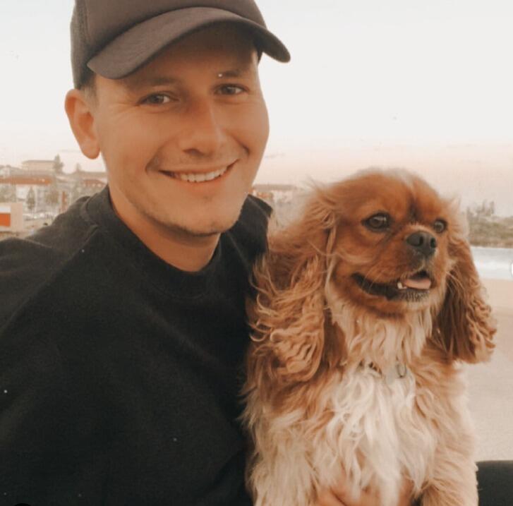Our fur baby Archie starts living with us full-time as we go into lock-down.