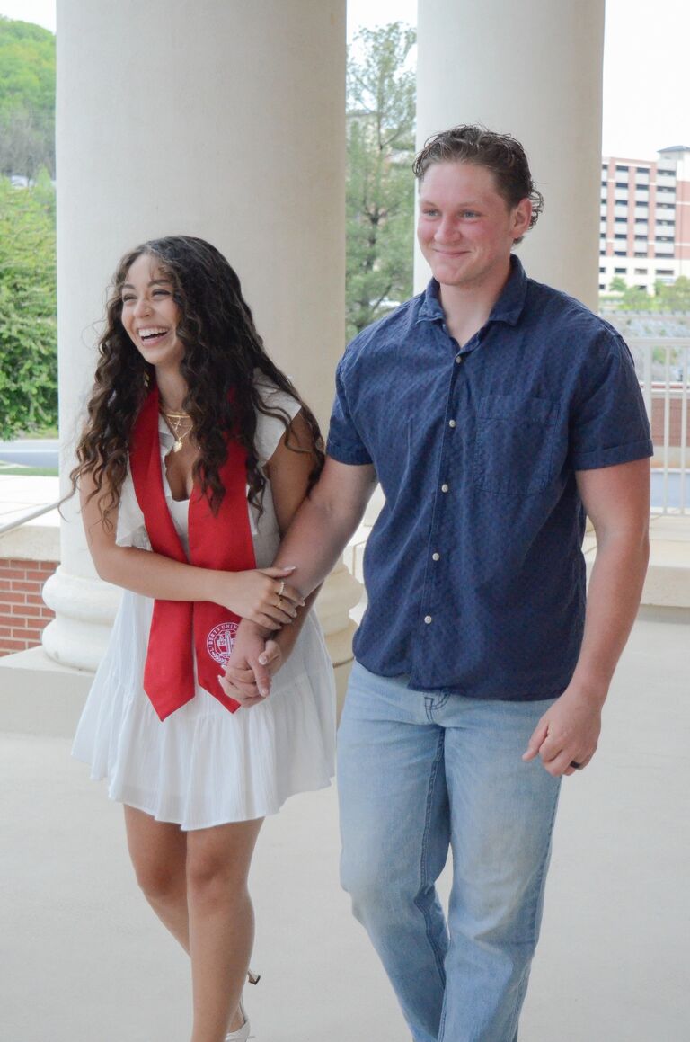 Graduation photos together