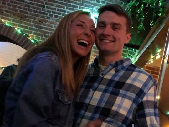 We met October 2018 when both working at Les Schwab Tire Center in Corvallis Oregon. We started officially dating December 5th, 2018 and spent most of our free time together. Both in our Senior years at Oregon State University, we spent the first 6 months of our relationship bowling at the local alley, going to Clod's on Friday nights and meeting each other's friends, many of whom we are so happy can be involved in our wedding. 