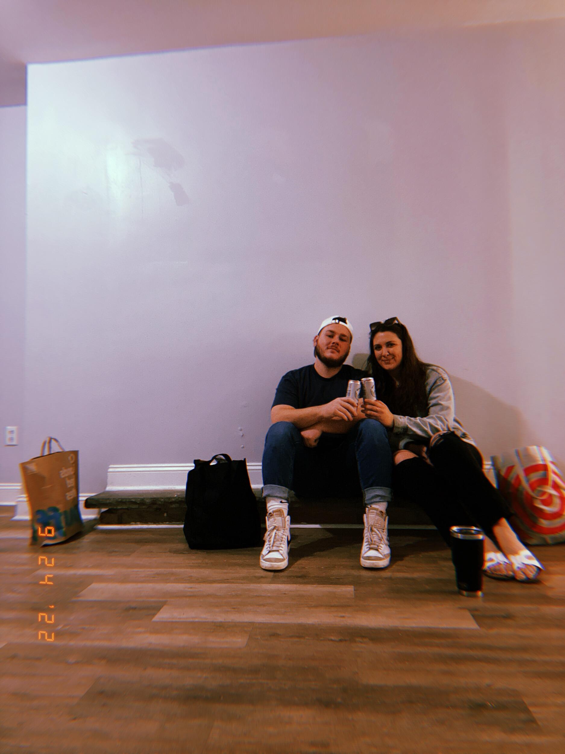 Our last time in Dave's Philly house before we officially moved in together.