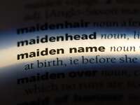 Maiden name in the dictionary