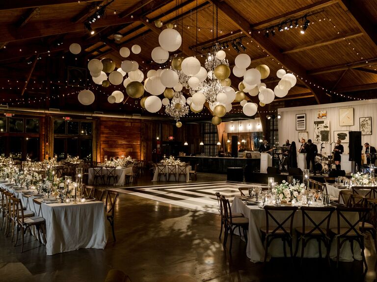 glow sticks welcome table wedding reception ideas