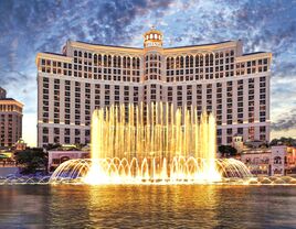 Bellagio Hotel - Exterior at Dusk