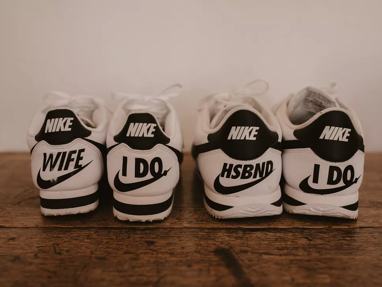 Wedding nikes on sale