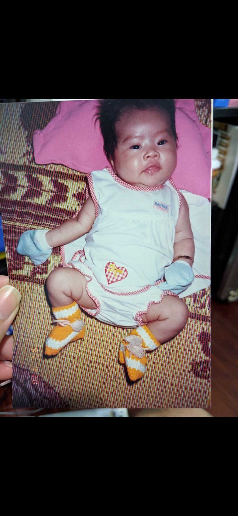 Mi was born! She looks like Terk from Tarzan here LOL.