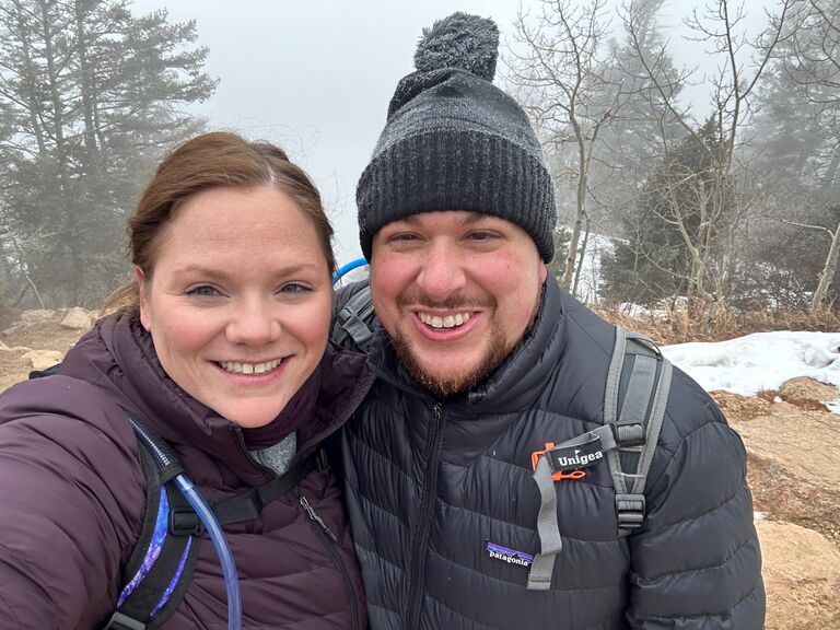 A cold trip up the Manitou Incline.