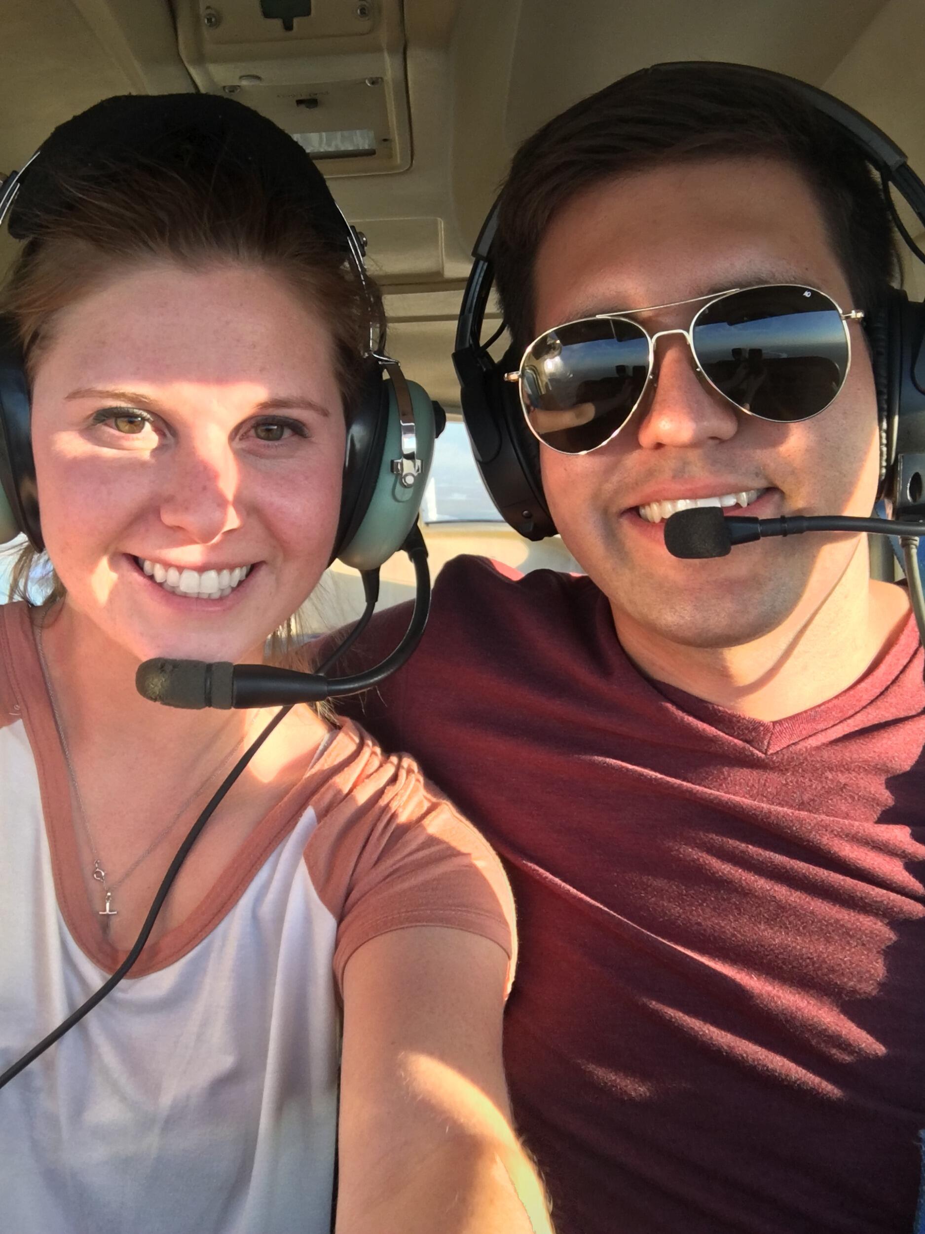 Happy birthday Mackenzie! First airplane ride with Captain Renner. 