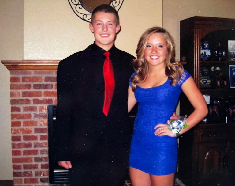 Little babies at freshman year homecoming! (We weren't matching because we went with other dates LOL!)