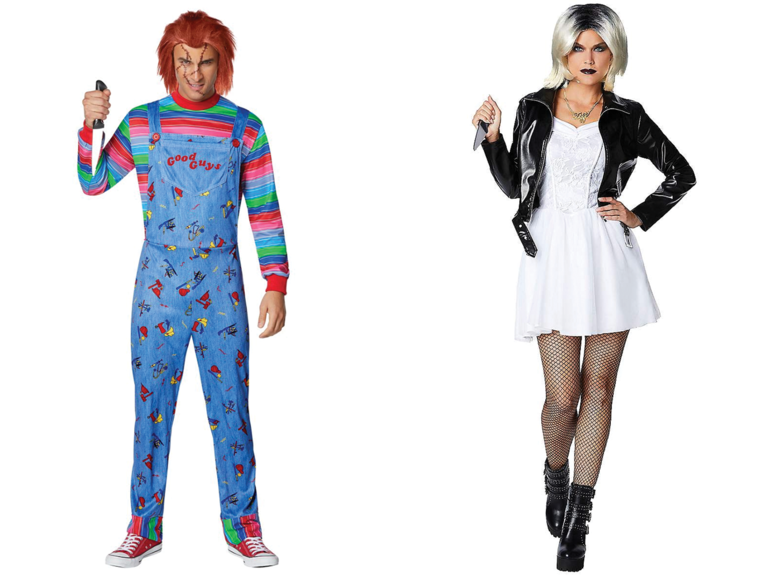 Chucky and Tiffany Halloween Costume Couple Costume Idea  Halloween bride  costumes, Halloween costume outfits, Cute couple halloween costumes