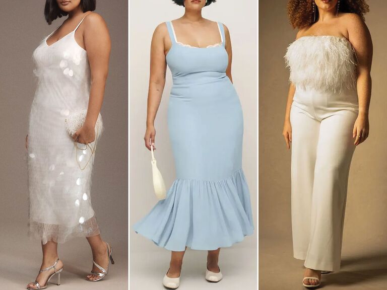 Plus size bridal shower dresses on sale