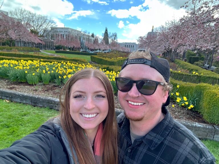 I decided that I was going to go back to school and try to get in the dental assisting program.  It was a stressful 9 months but Kyle supported me every step of the way and always helped me study. 