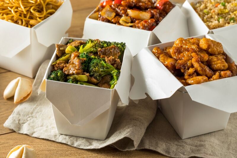 Sex and the City themed party idea - Chinese food takeout