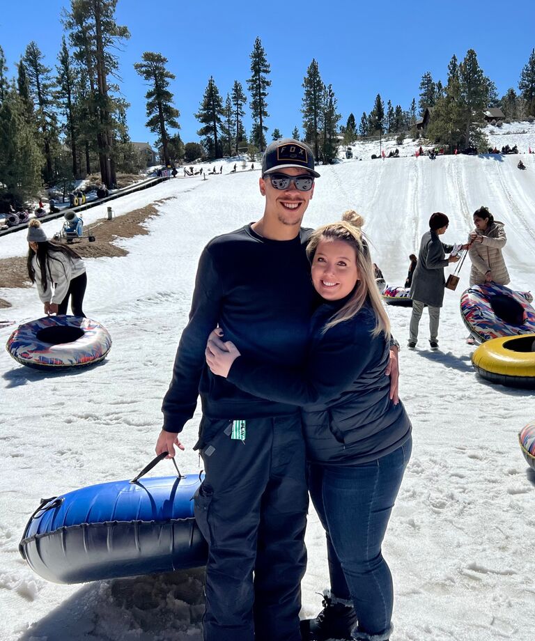 We headed to the snow to inter-tube for the day
