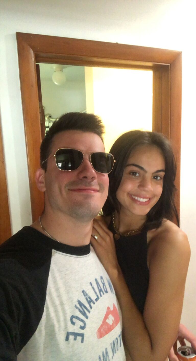 The day we started dating. He randomly asked me at the end of a party at his fraternity. He was too cute to say no!
-Marie///