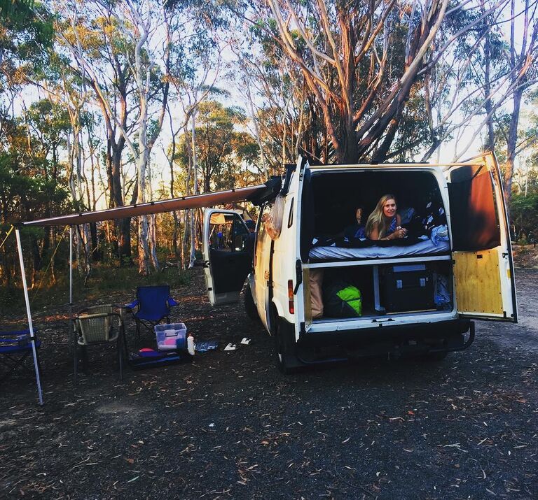 We moved back to Aus for work and bought and lived in a van for a year 