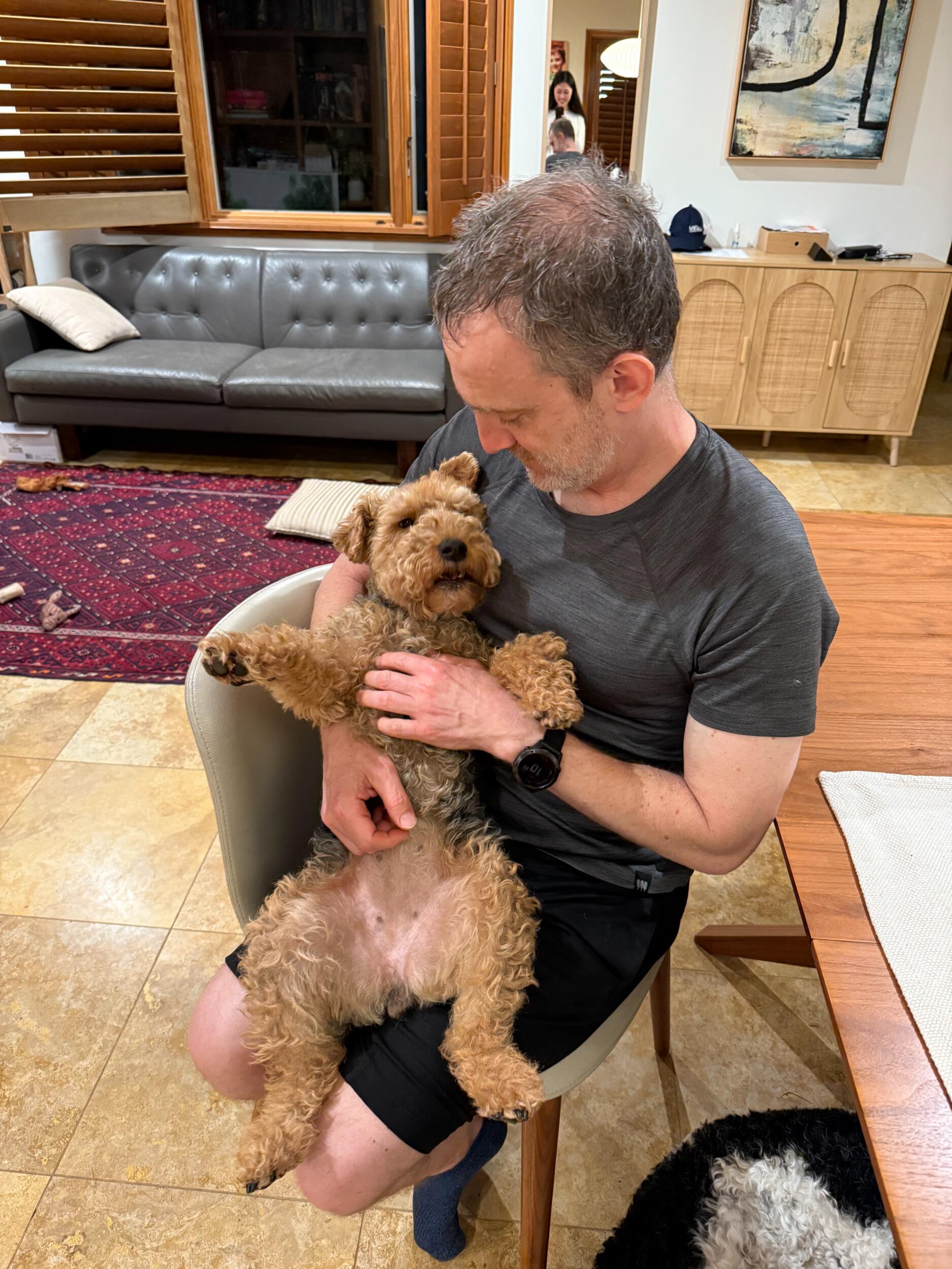 Vespa still gest plenty of hugs from Lars