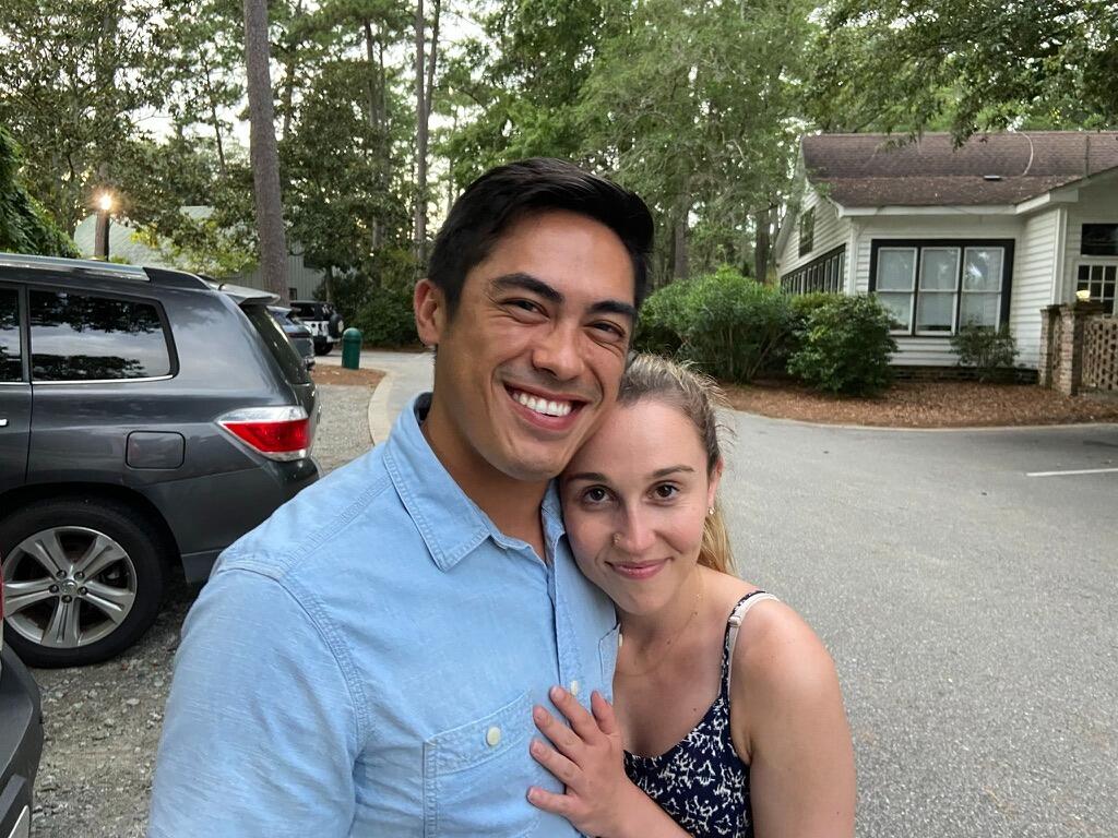 After spraining her wrist, Emily and Jaxon took this picture together and then spent the evening in the emergency room.