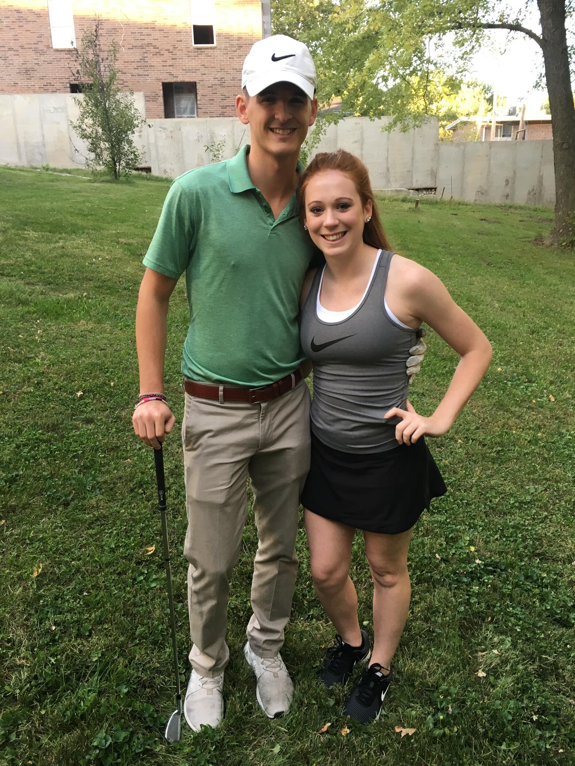 Our first "date" party-  Golf and Tennis Theme