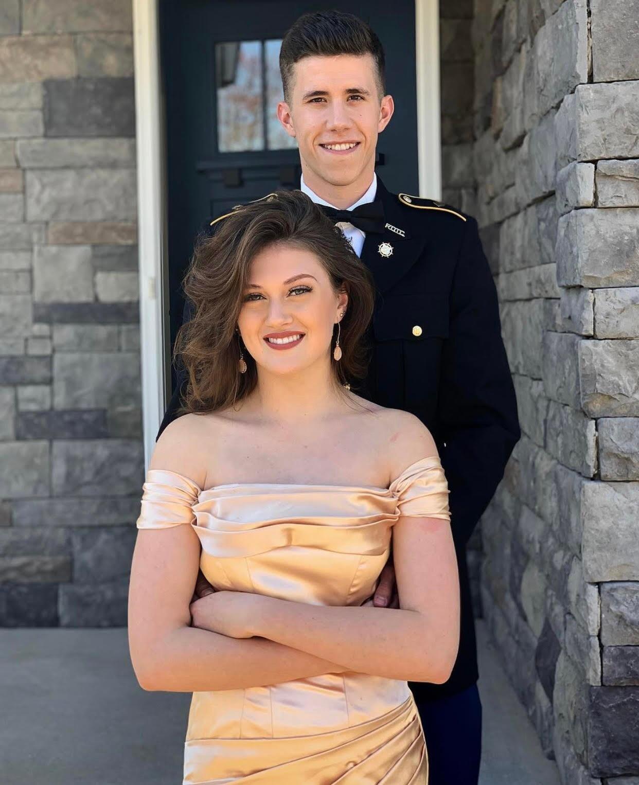 They got to appear on the outside what they felt like on the inside at Furman's military ball... a prince & princess who finally found each other!