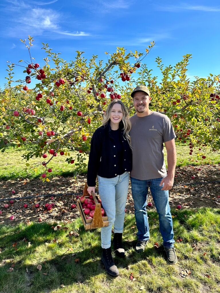 Apple picking up at Greenbluff