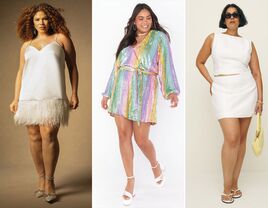 Three plus size bachelorette party outfits