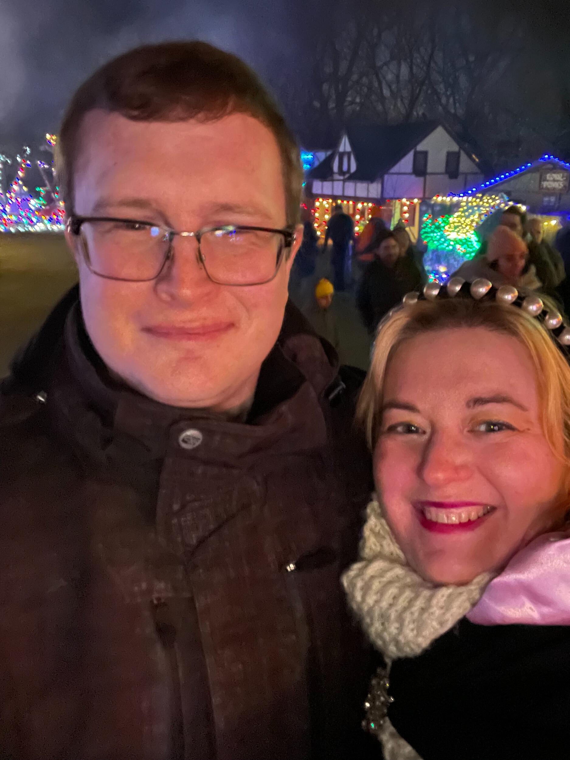 WE GOT ENGAGED!!! Then we attended Knights of Lights at the Renaissance Festival. 