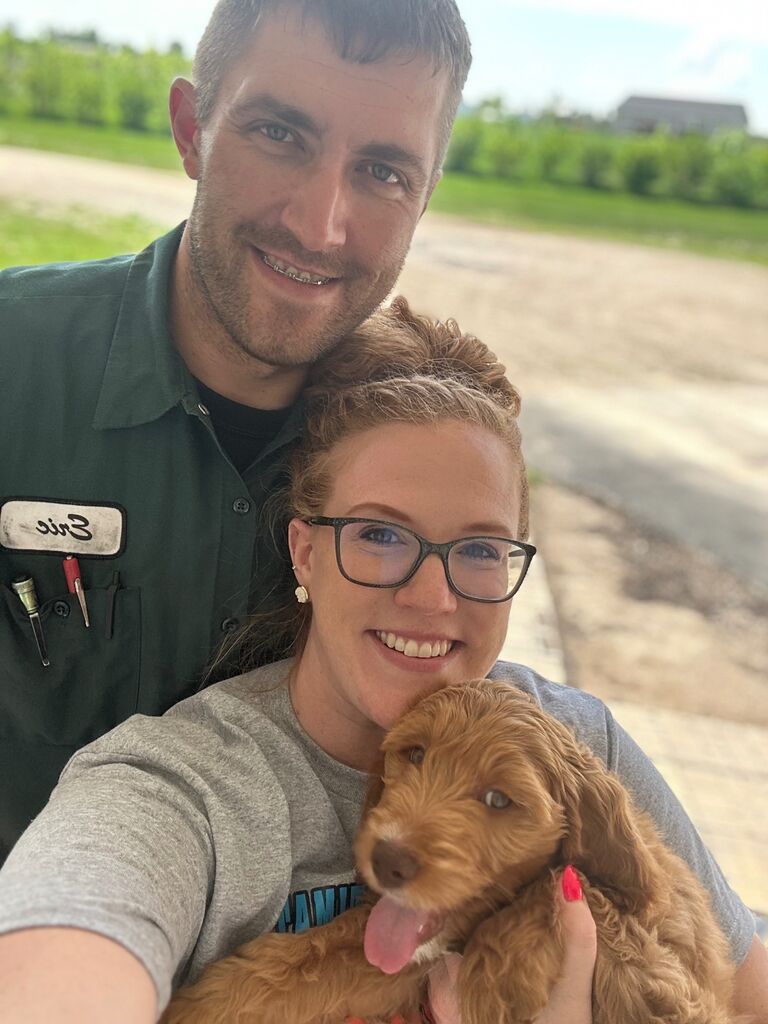 Percy's first day home! 