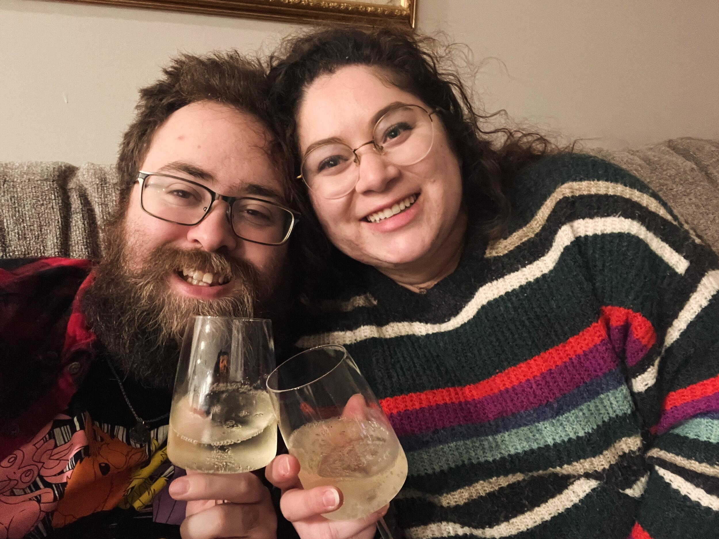 Lisette and Francis rang in 2024 with champagne and curry, which has become a tradition in the Proctor household!