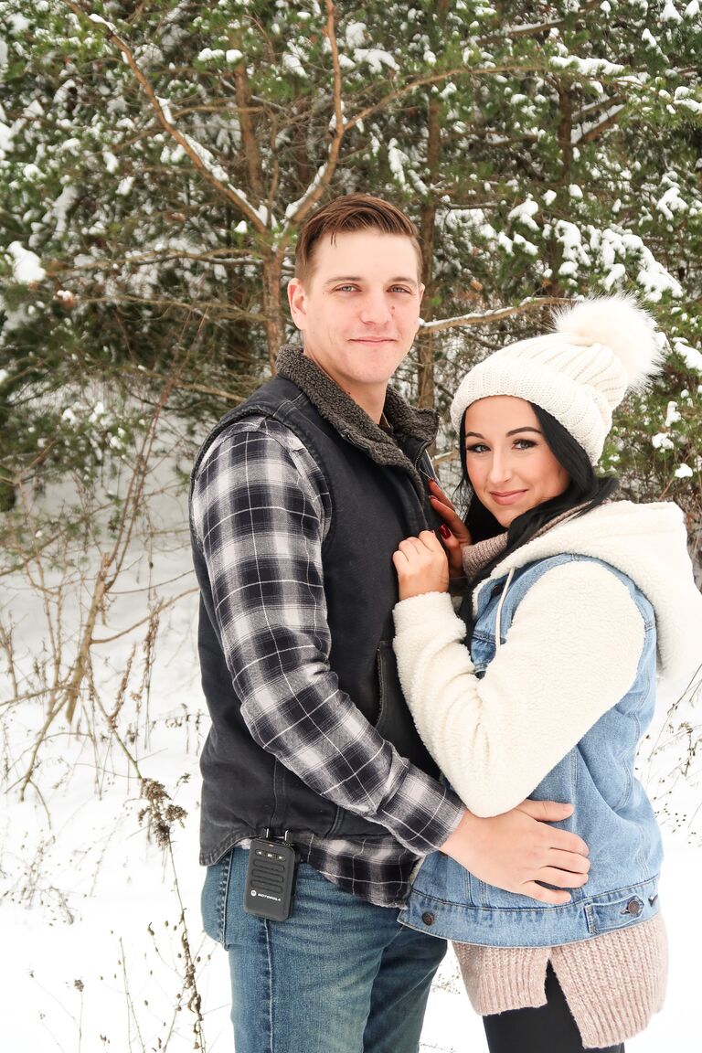 A snowy day of Madi making Dylan take photos 