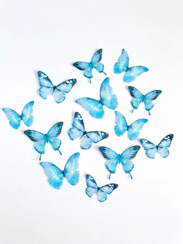 Blue Sugar Butterflies from FlournButter for your Mamma Mia bach party