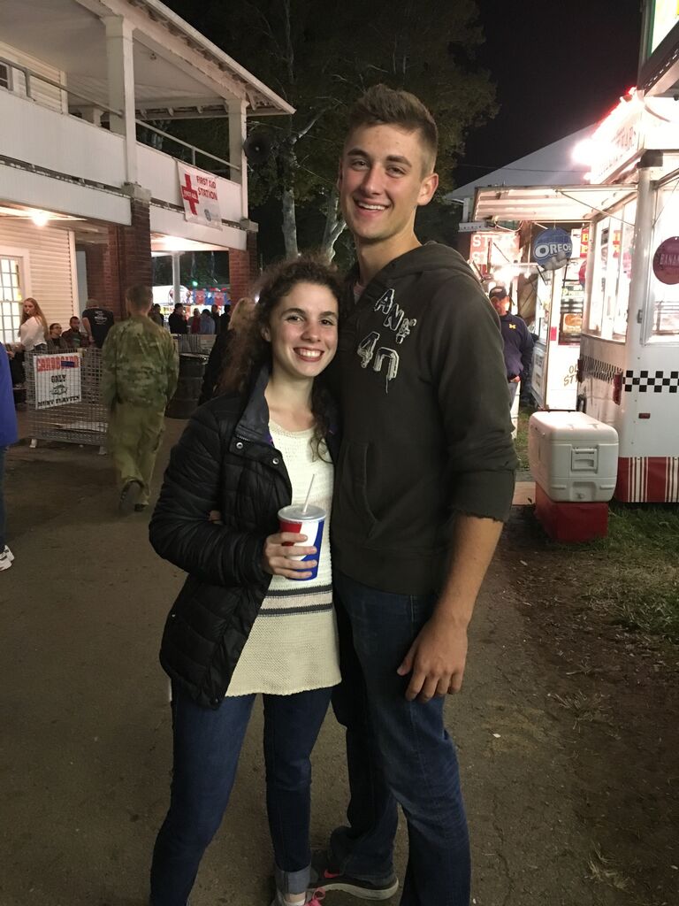 Our first picture together, at the Lancaster Fair