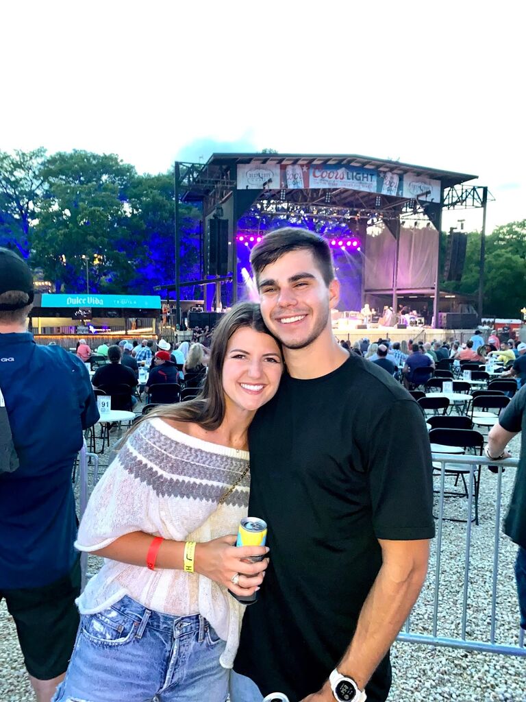 After being introduced by Marion and Jared, Sam and I started dating June 2021.