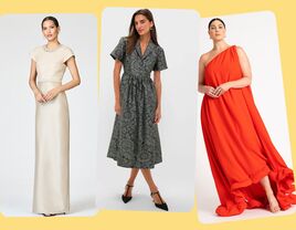 Three mother-of-the-groom dresses for weddings