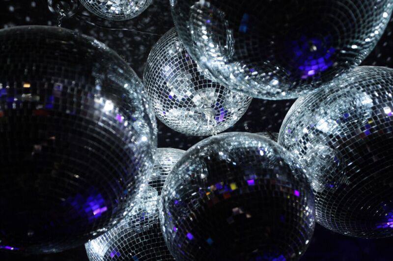 Disco balls - karaoke party ideas