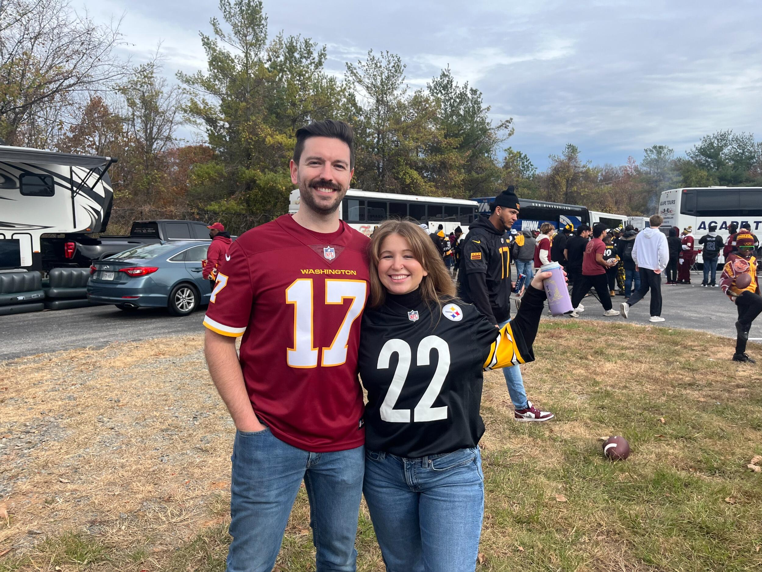 A Relationship Divided at the Commanders v. Steelers game 