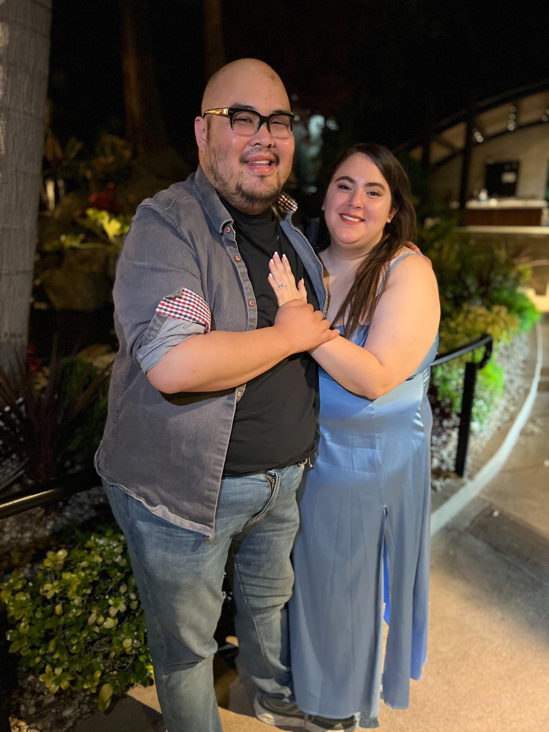 He finally asked!

Dana showed off her ring in every photo going forward...