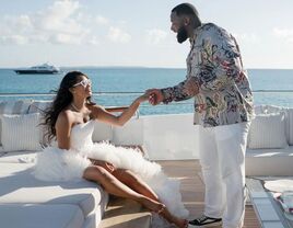 Chanel Iman and husband Davon Godchaux wedding photo