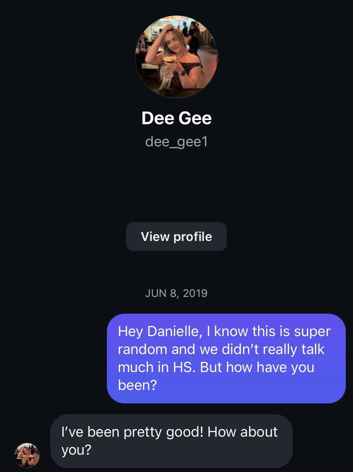 G bless the DMs 😏 Where it all started!