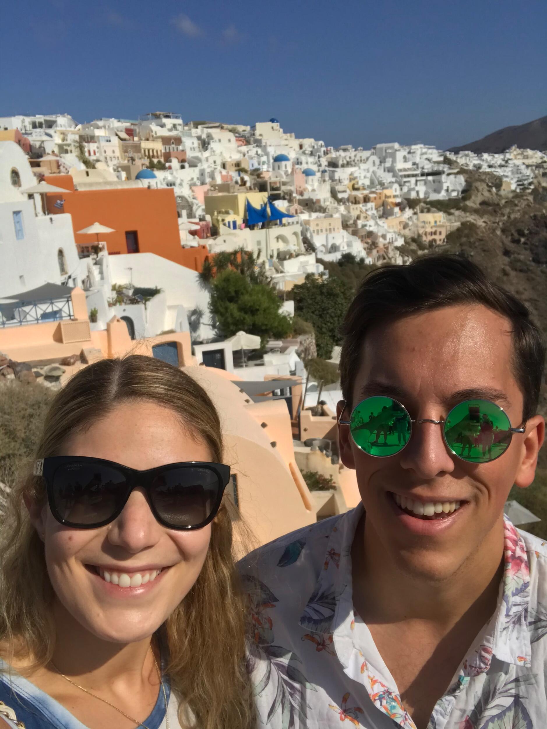 When Darian had the opportunity to go to Athens, Greece for work, Melanie flew out to meet him and they turned it into a memorable trip that included meet ups with family and friends, frappes, and breathtaking views!