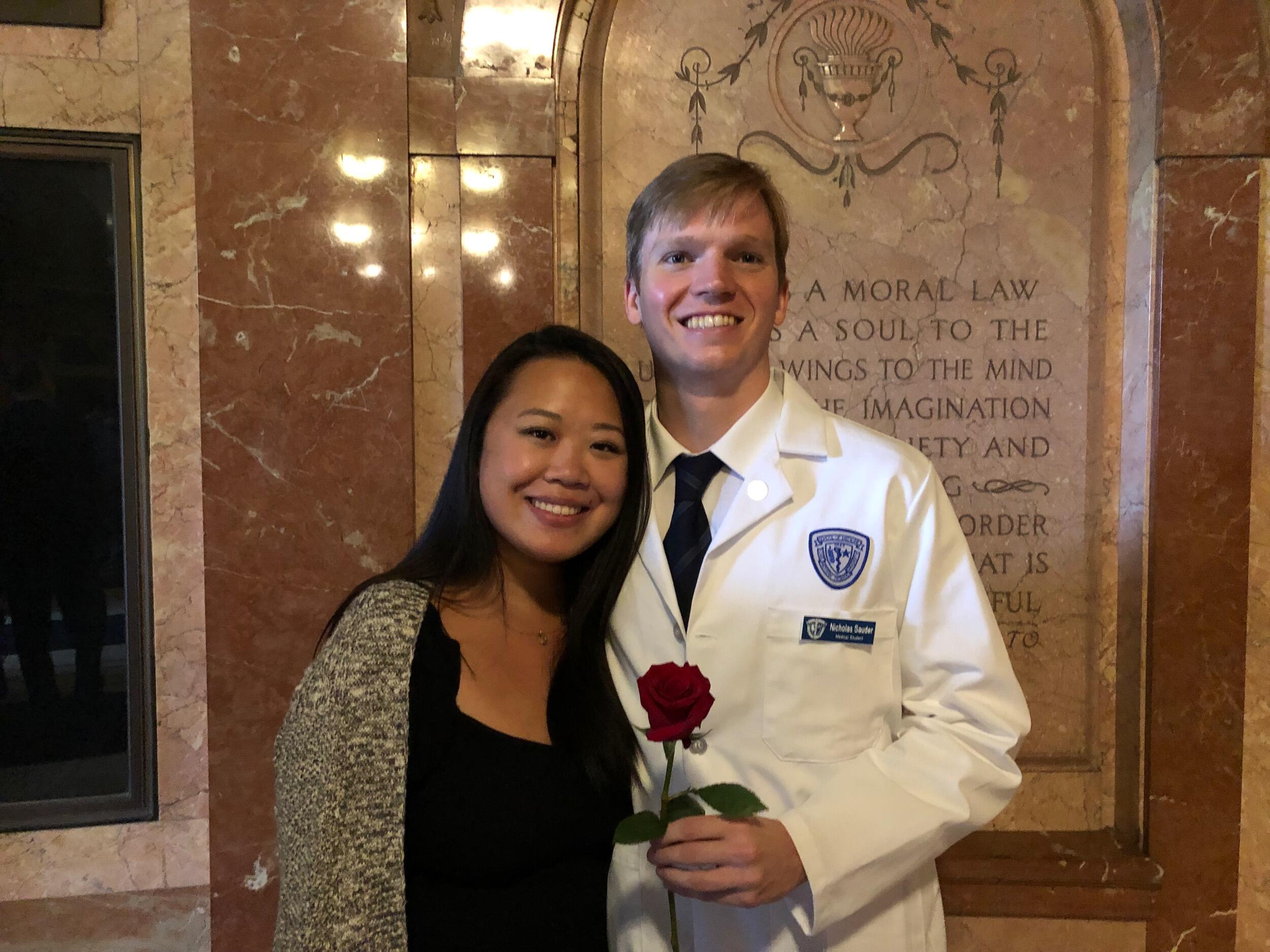 Nick's white coat ceremony! A celebration to start Nick's medical education at Case Western in Cleveland
