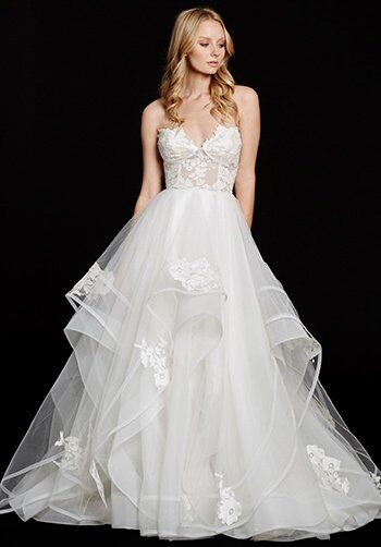 hayley paige floral wedding dress